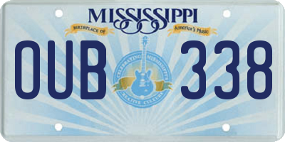 MS license plate OUB338