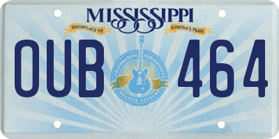 MS license plate OUB464