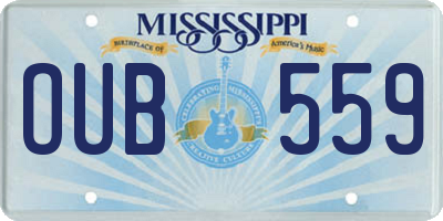 MS license plate OUB559
