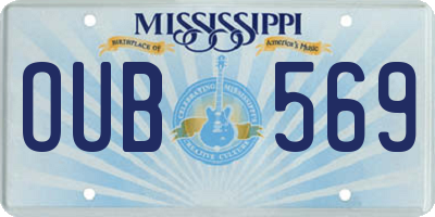 MS license plate OUB569