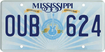 MS license plate OUB624