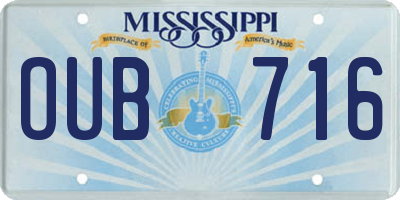 MS license plate OUB716