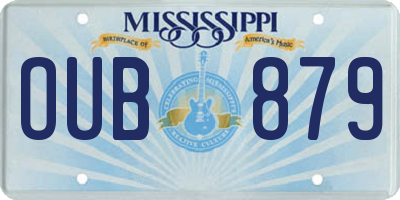 MS license plate OUB879
