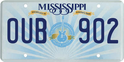 MS license plate OUB902