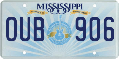 MS license plate OUB906