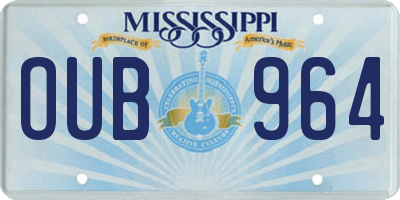 MS license plate OUB964