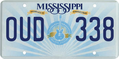 MS license plate OUD338