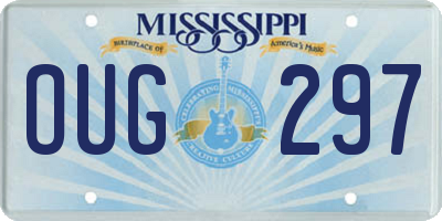 MS license plate OUG297