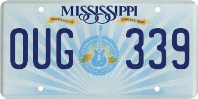 MS license plate OUG339