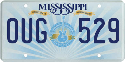 MS license plate OUG529