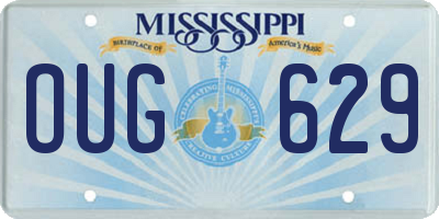 MS license plate OUG629