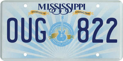 MS license plate OUG822