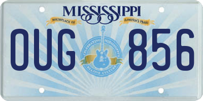 MS license plate OUG856