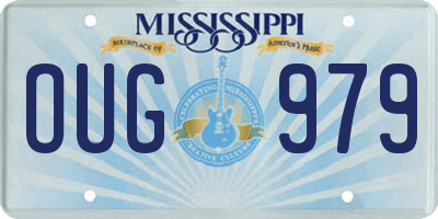 MS license plate OUG979