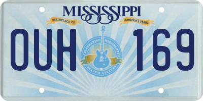 MS license plate OUH169