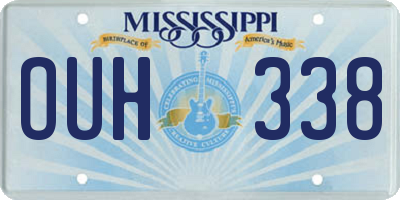 MS license plate OUH338