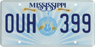 MS license plate OUH399