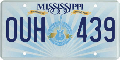 MS license plate OUH439