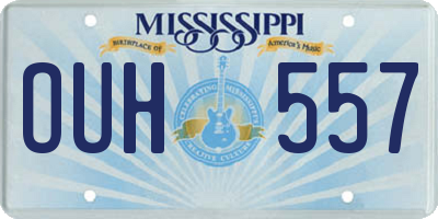 MS license plate OUH557