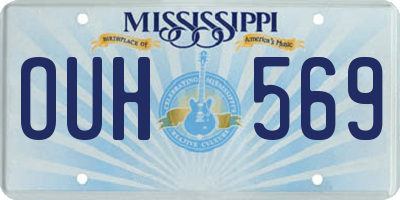 MS license plate OUH569