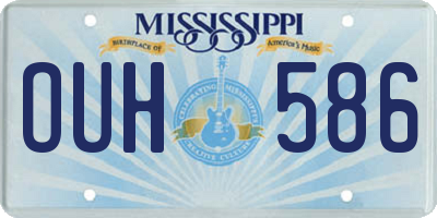 MS license plate OUH586