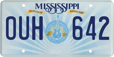 MS license plate OUH642