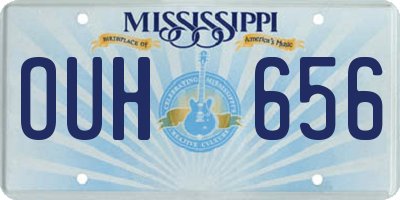 MS license plate OUH656