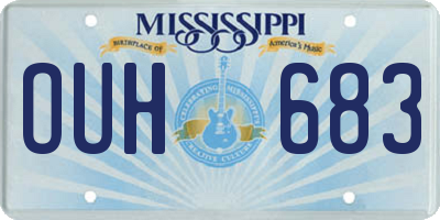 MS license plate OUH683