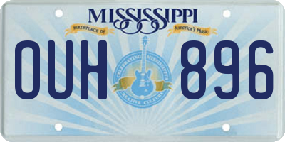 MS license plate OUH896