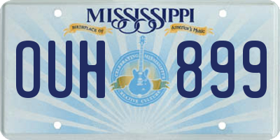 MS license plate OUH899