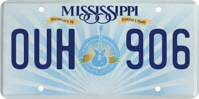 MS license plate OUH906