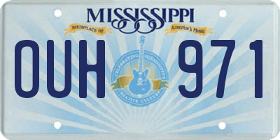 MS license plate OUH971