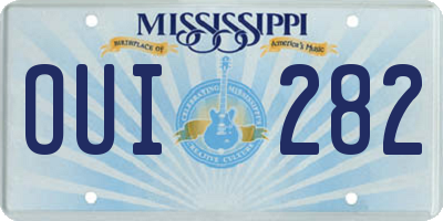 MS license plate OUI282