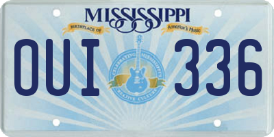 MS license plate OUI336