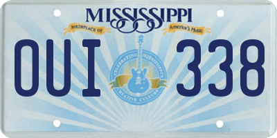 MS license plate OUI338
