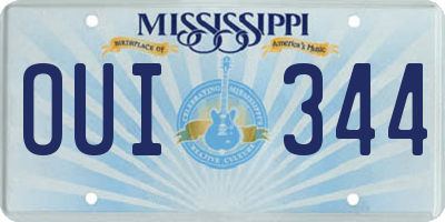 MS license plate OUI344