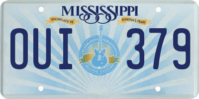 MS license plate OUI379