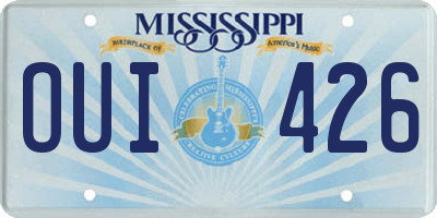 MS license plate OUI426