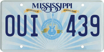 MS license plate OUI439