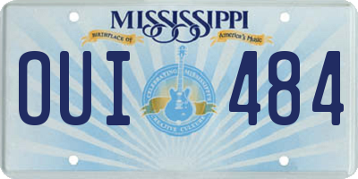 MS license plate OUI484
