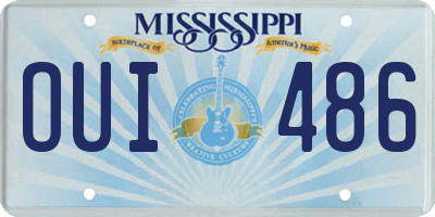 MS license plate OUI486