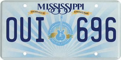 MS license plate OUI696