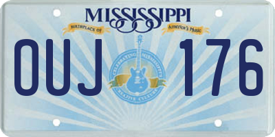 MS license plate OUJ176