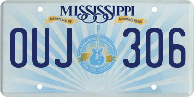 MS license plate OUJ306