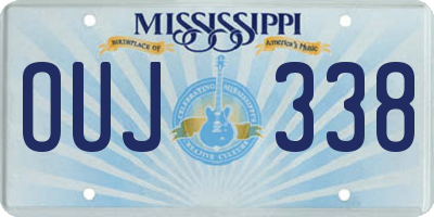 MS license plate OUJ338
