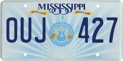 MS license plate OUJ427