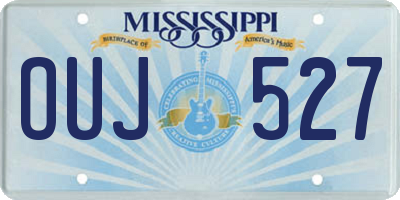 MS license plate OUJ527