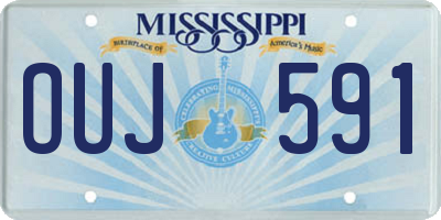 MS license plate OUJ591