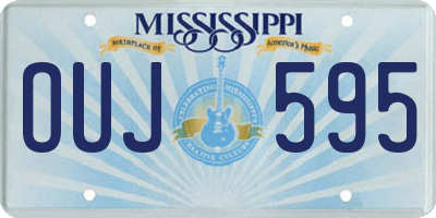 MS license plate OUJ595