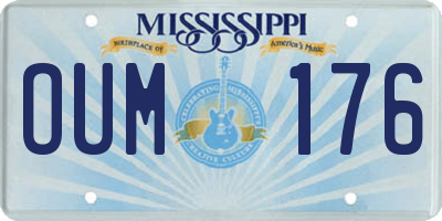MS license plate OUM176
